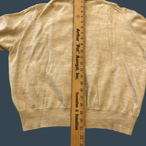 Brooks Brother Womens Ivory 100% Merino Wool Made in Italy LS Cardigan Sweater S - Picture 8 of 8